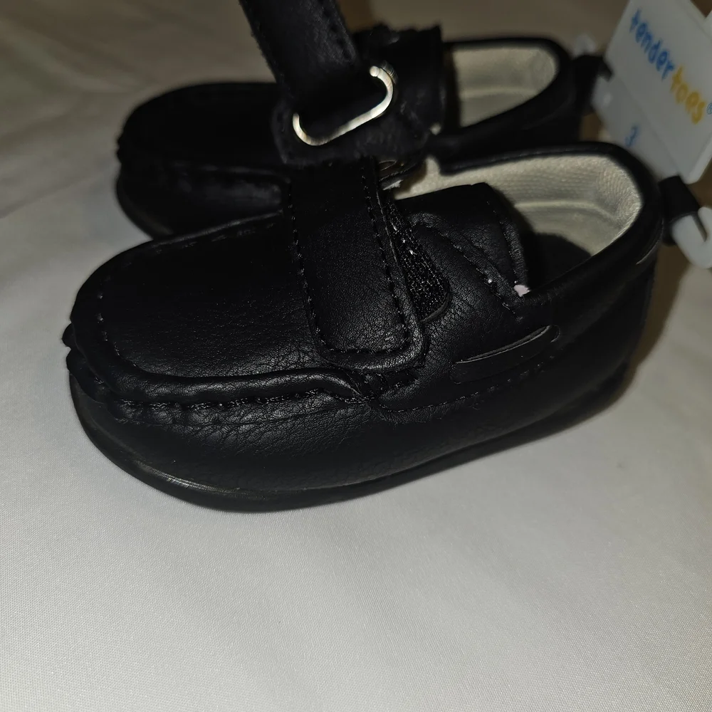 Classic Black Baby Walker Shoes